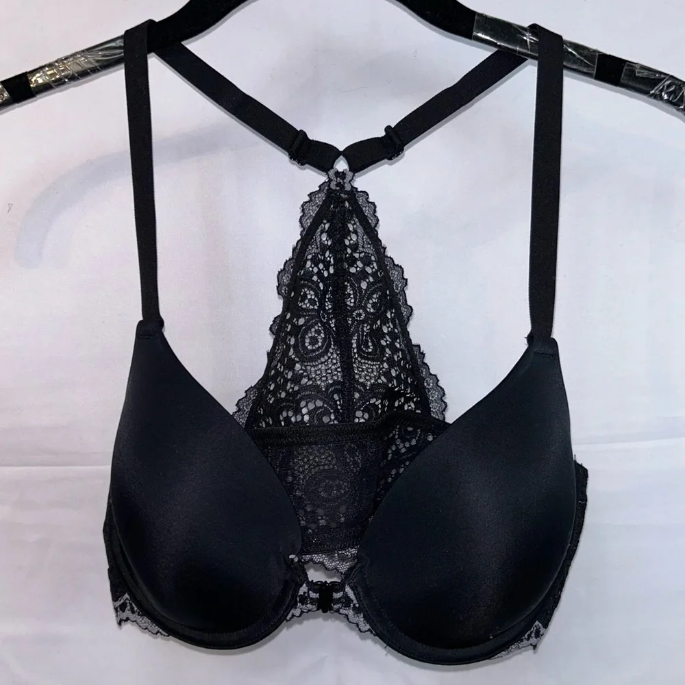 Maidenform Bra Lace Racerback Full Coverage Lightly Padded Underwire T-Shirt Bra